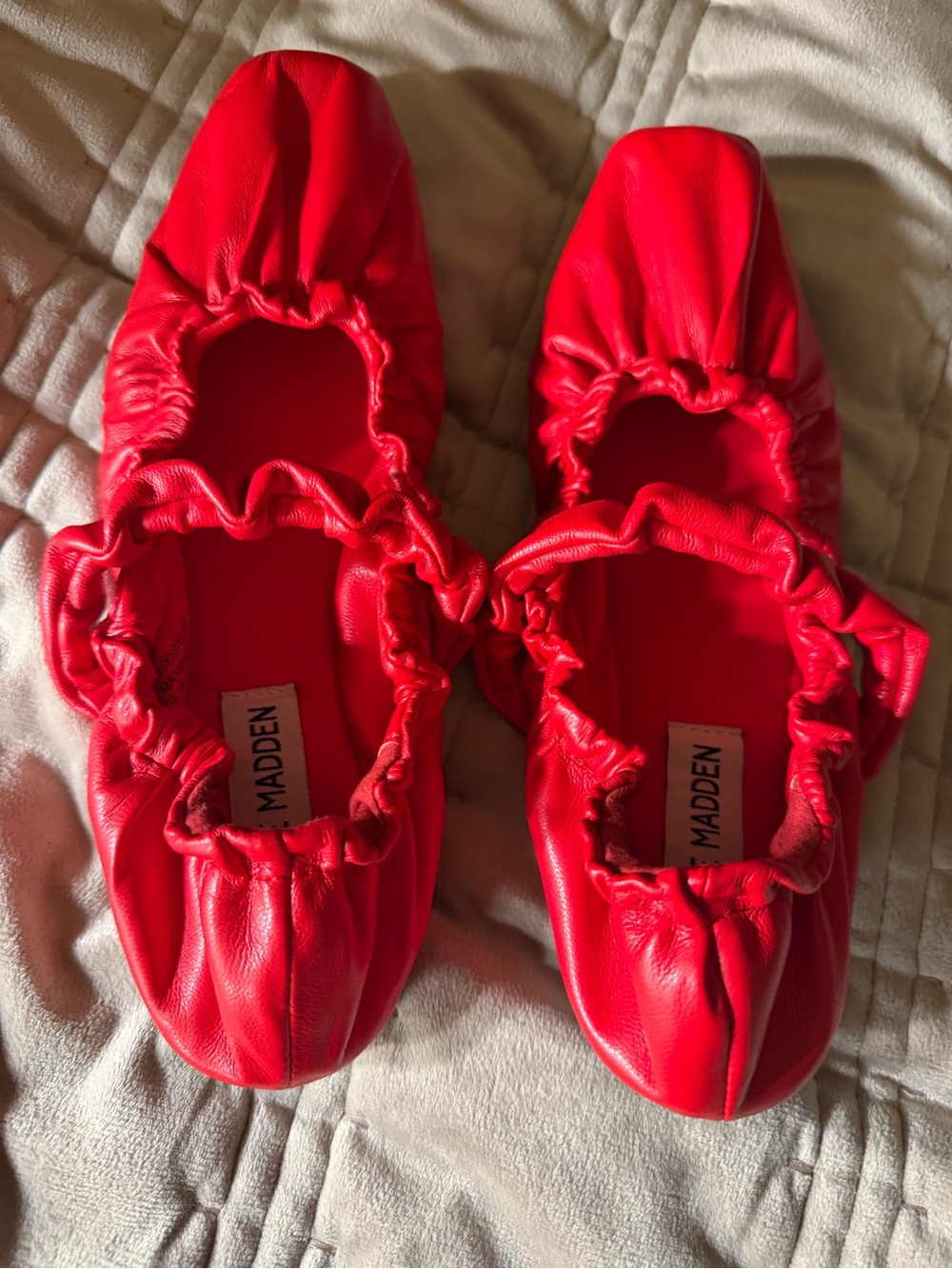 Steve Madden Yandy Ballet Flat In Red, 6.5
